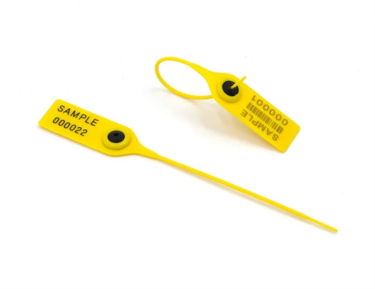 cash bag using strip plastic seal